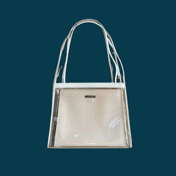 Gucci Transparent Shoulder Bag with White Trim - Picture 1 of 15